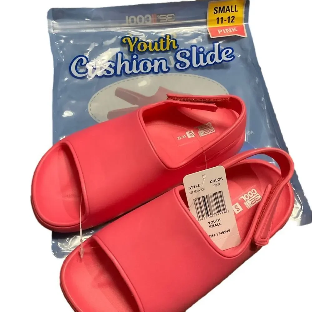 32 Degrees Girls Sandals Cushion Strap Pink Utlra Soft Size Small NIB